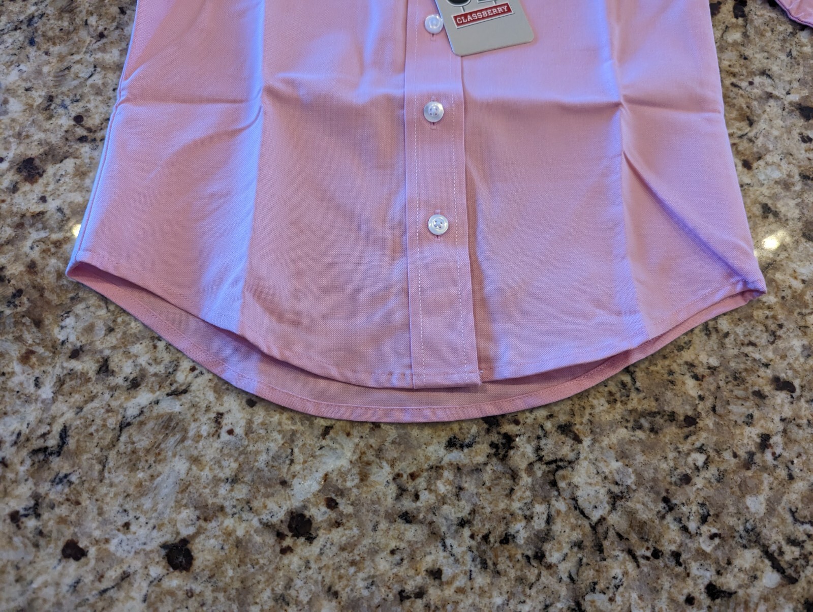 Classberry Kids Uniform long sleeve button up shirt Pink size 5