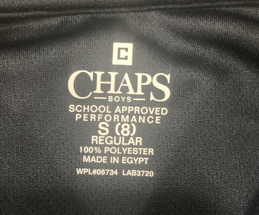 CHAPS Approved Schoolwear~Lot of 2~Boy’s Short Sleeve Polo Shirts~Size S (8)