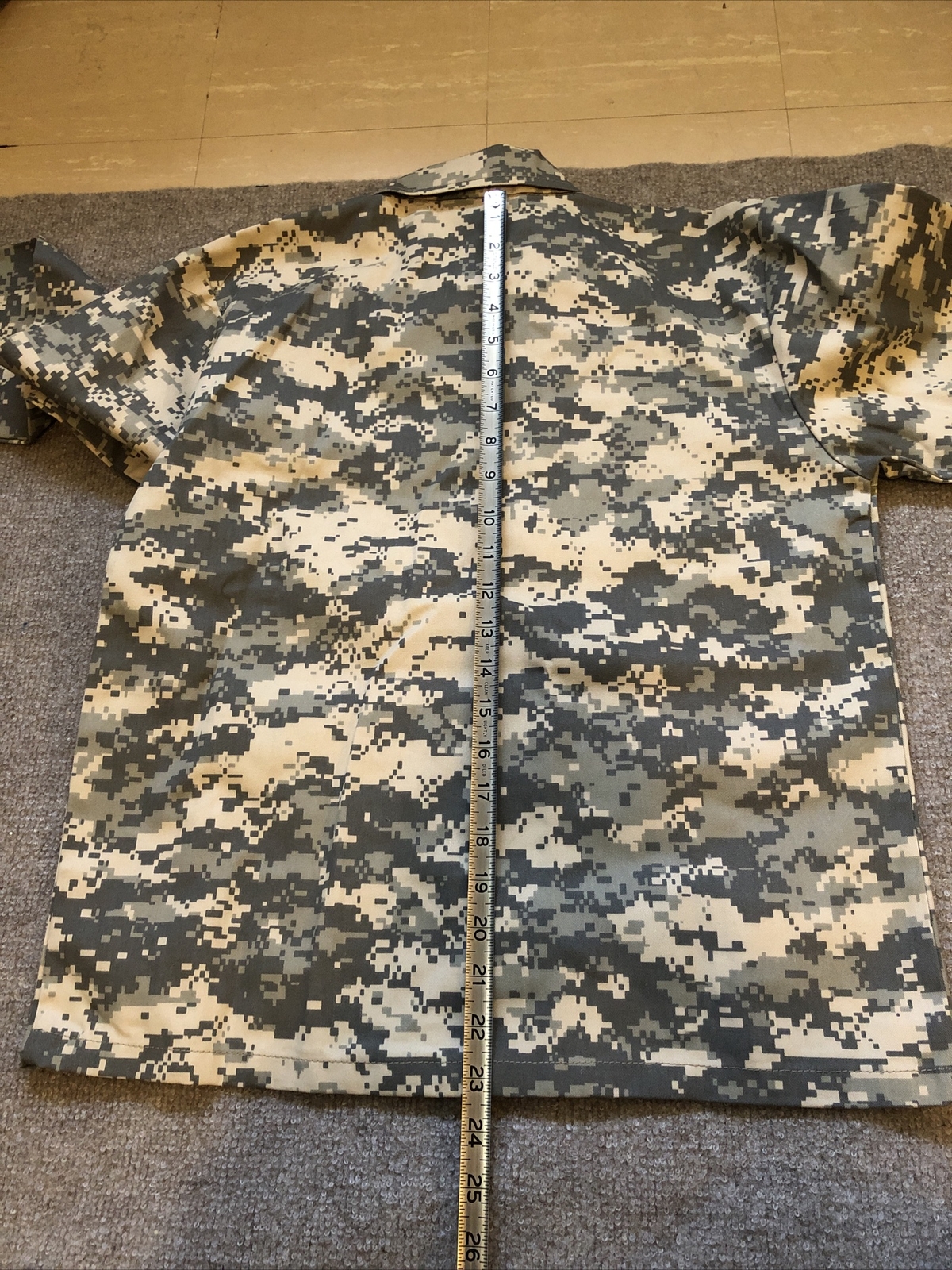 2 Rothco Kids ACU Camo Fatigue Buttoned Shirts Size Small And XL NWT