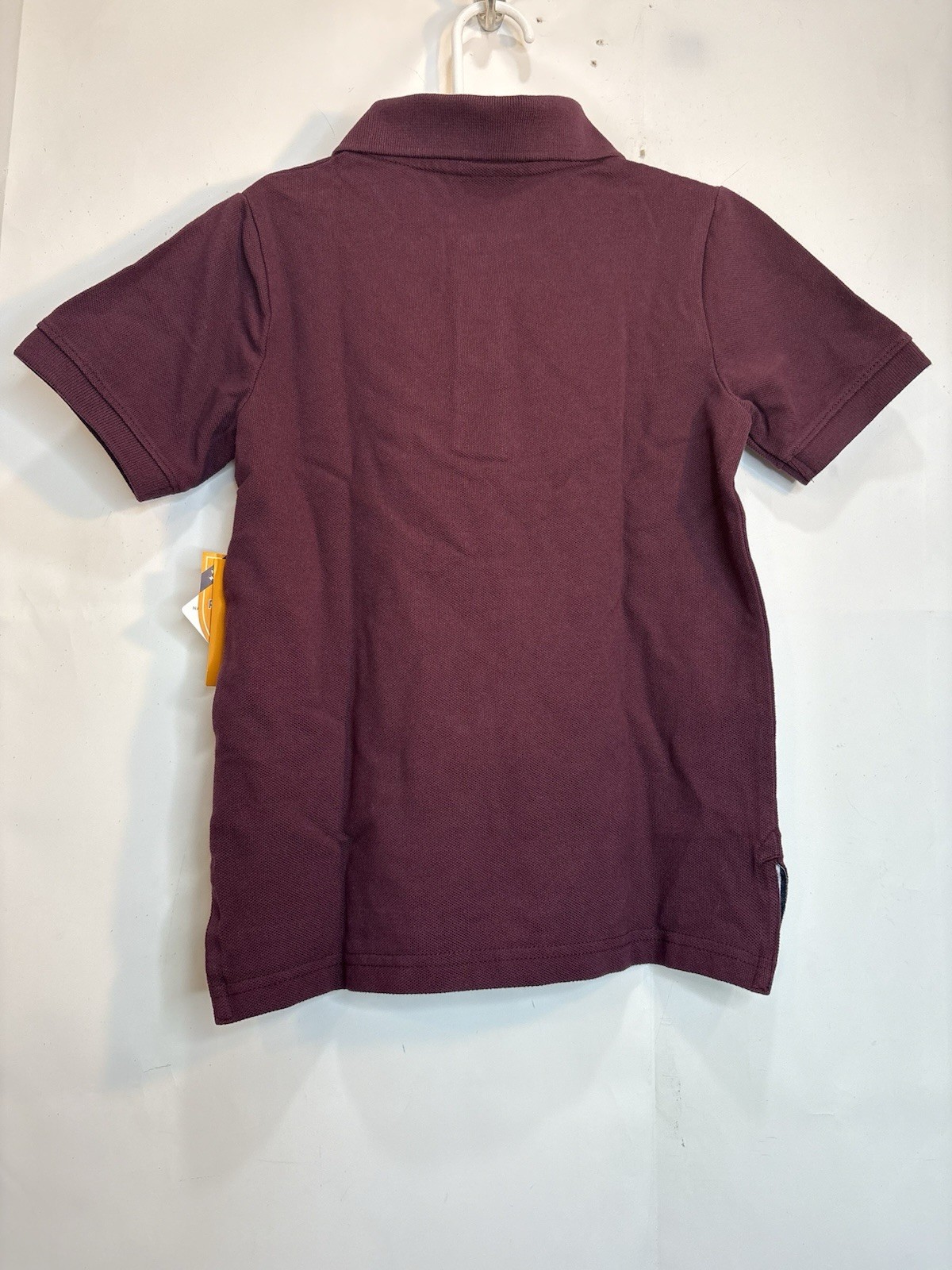 GYMBOREE Play Proof Boys Burgundy Stain-Resistant Polo Uniform Shirt