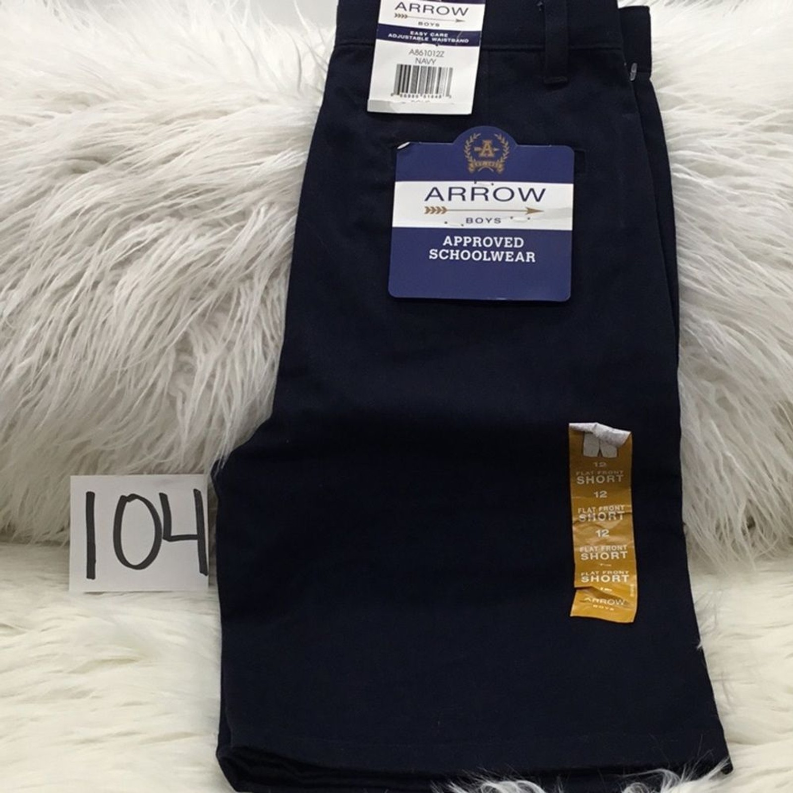 Arrow Boy’s Navy Blue Shorts size 12 school uniform NWT