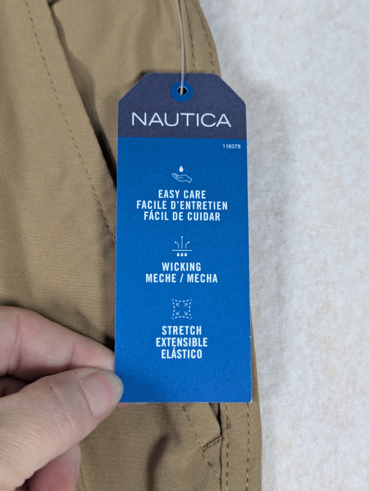 Nautica – School Uniform Shorts – 232 Burnished Khaki – NUFCC46F – Size: 20 Reg