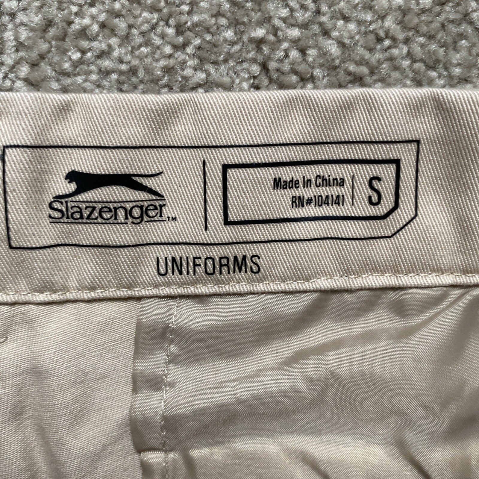 Boys Slazenger Size S Tan Dress Uniform Shorts Adjustable Waist