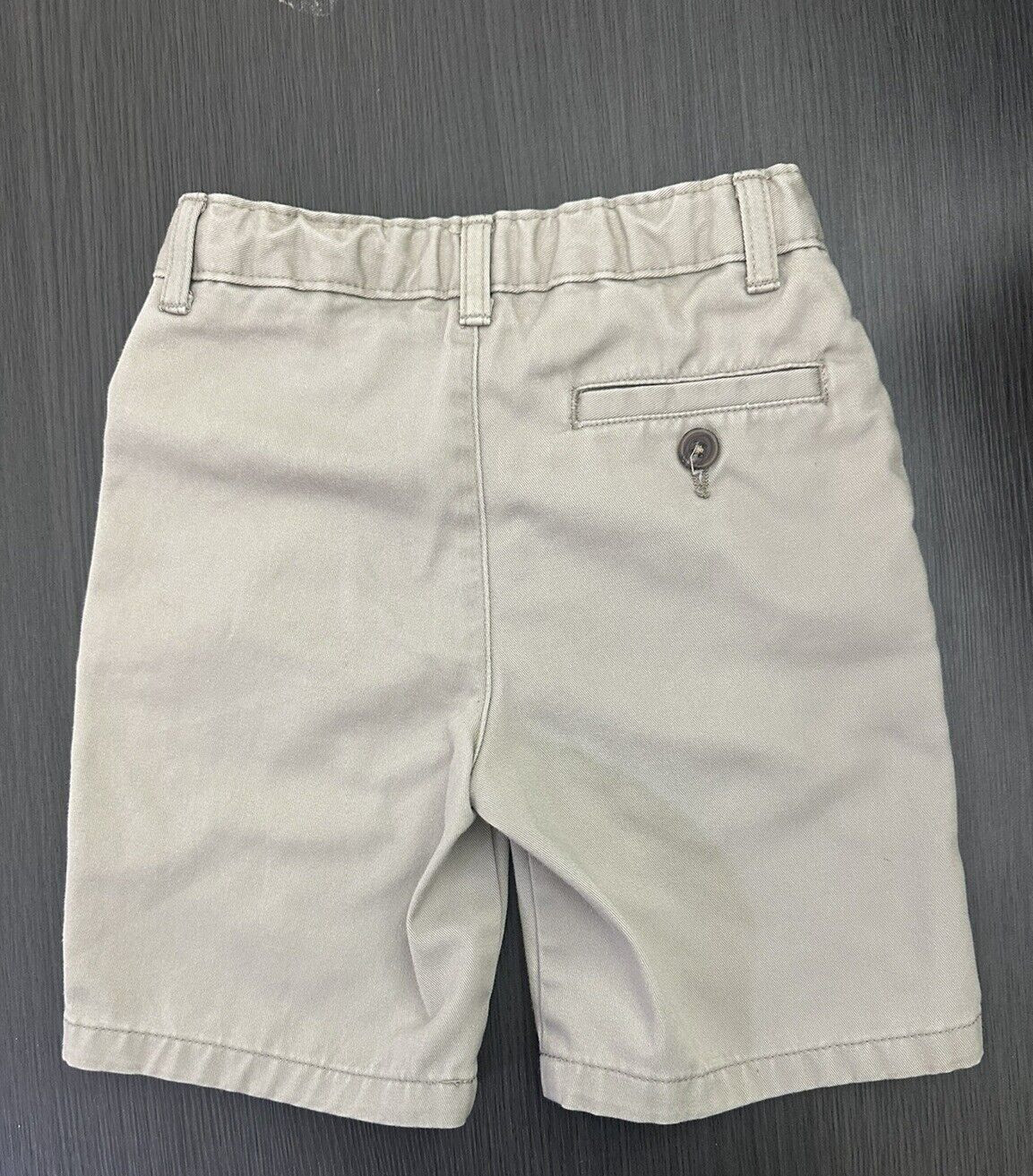 CHAPS Boys Khaki Shorts School Uniform Flat Front Size 5
