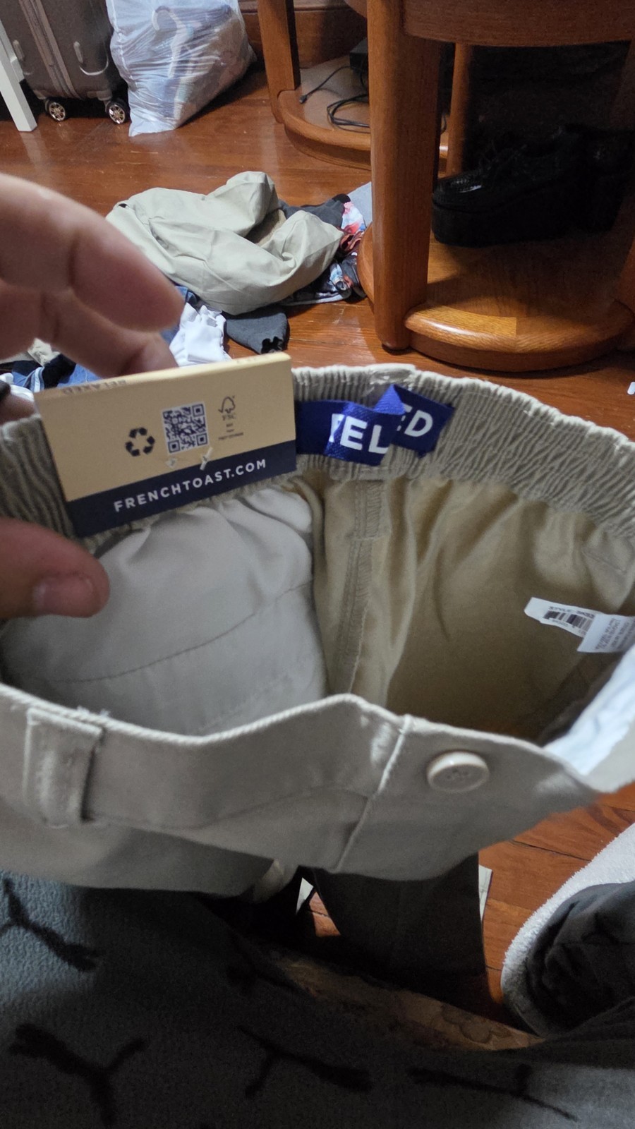 NWT FRENCH TOAST Boys School Uniform Pants Beige khaki size 7