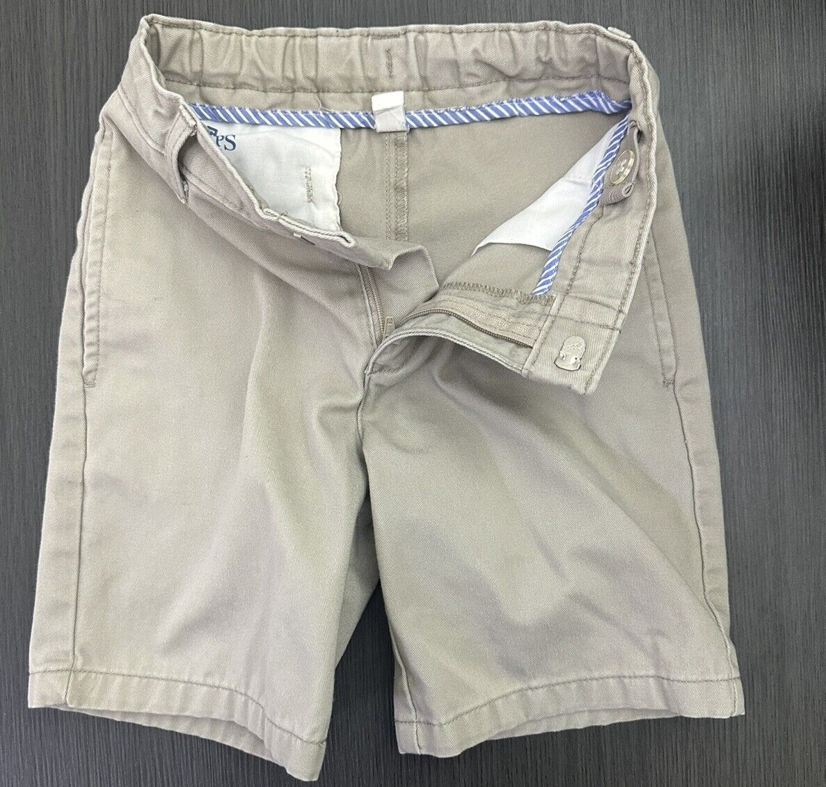 CHAPS Boys Khaki Shorts School Uniform Flat Front Size 5
