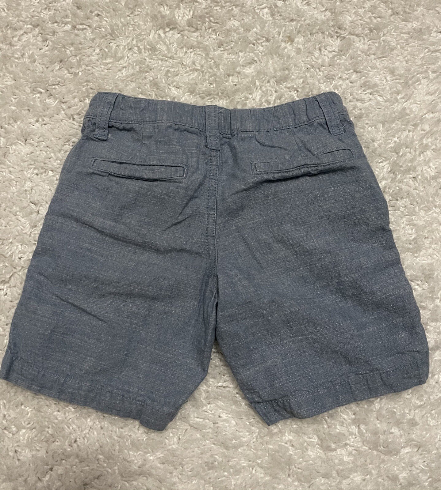 Cat & Jack Boys Shorts Sz 4 Blue Chambary Adjustable Waistband Bottoms