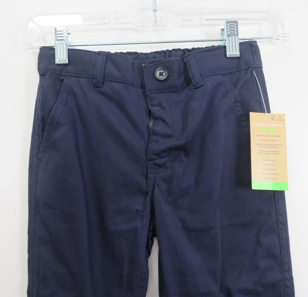 Boys Youth French Toast School Pants Blue Size 7 NWT
