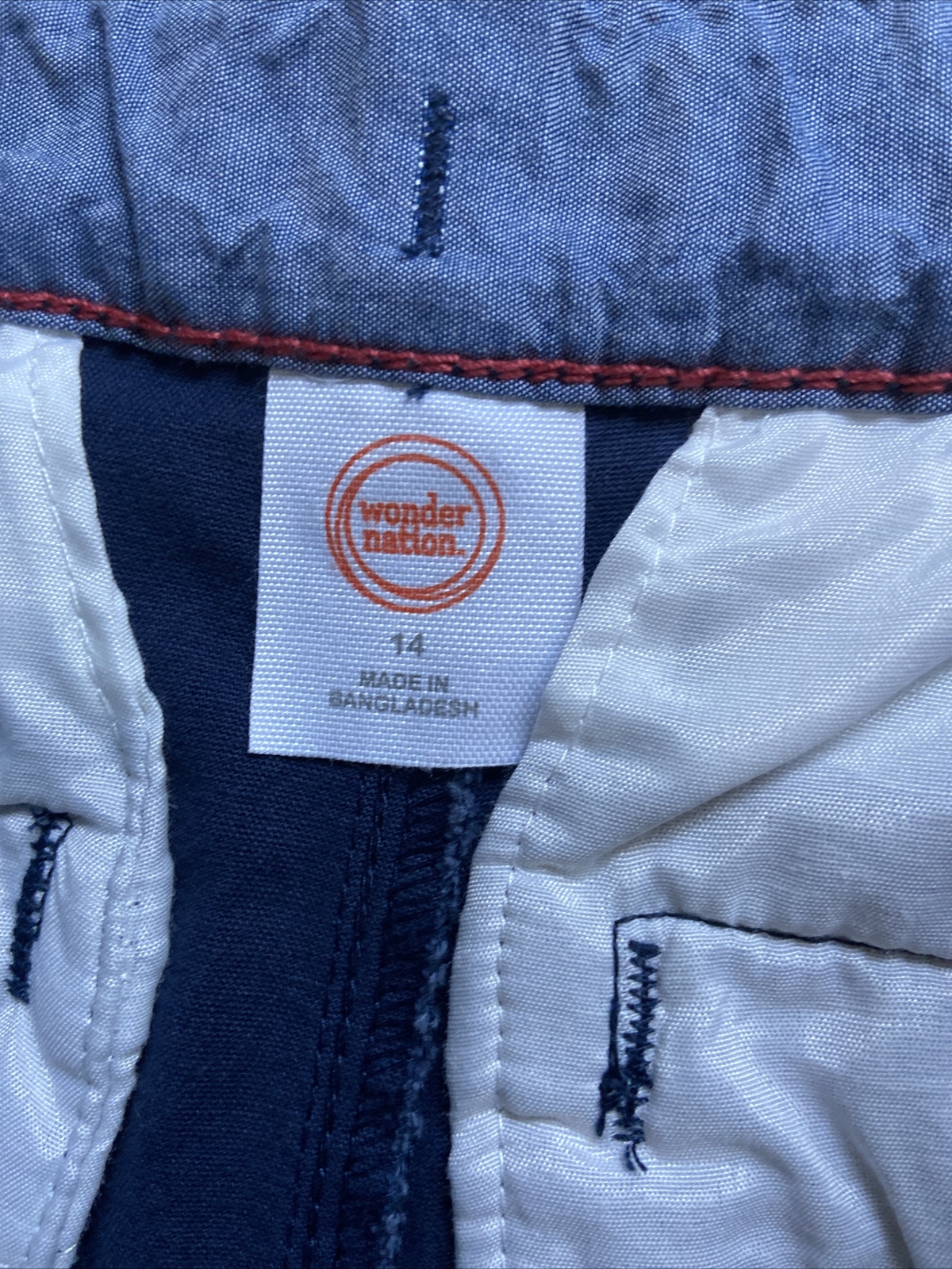 Wonder Nation Boys School Uniform Shorts Lot of Four Size 14