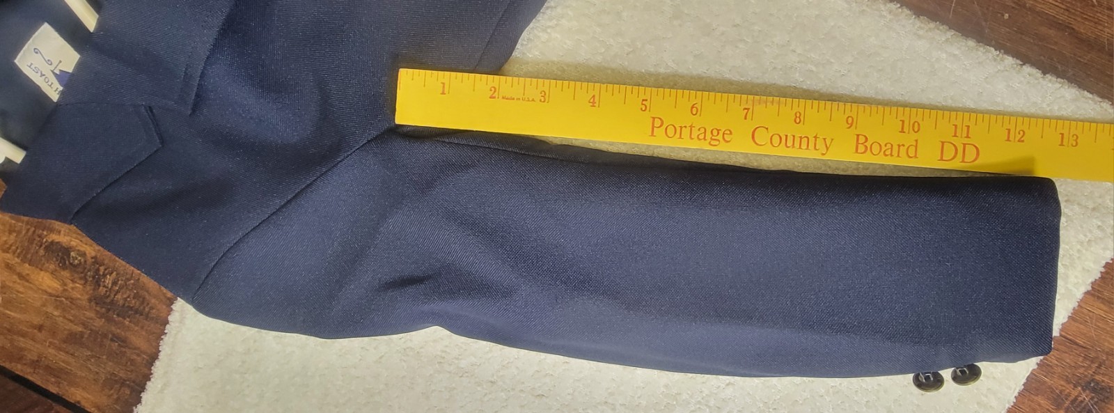 French Toast Boys Navy Blue Blazer Uniform Lined Size 6X/7 *Very Nice Condition*