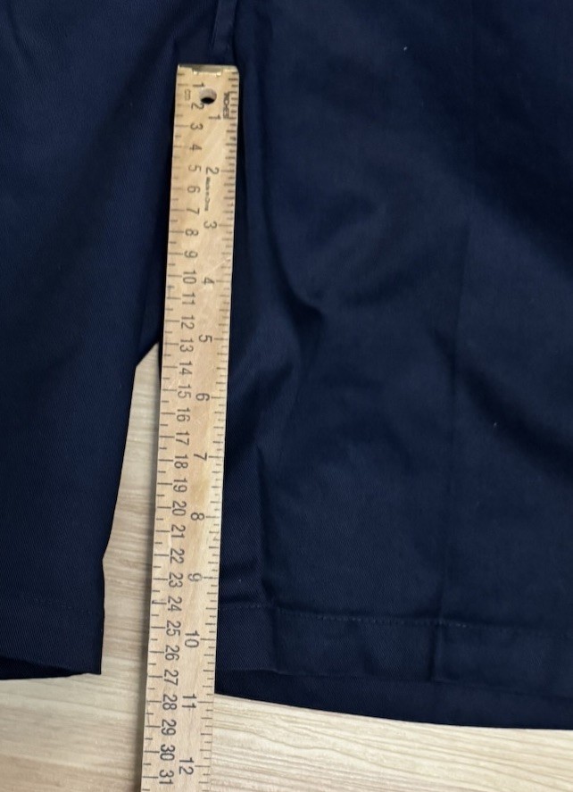 PRO School Uniform Boys Navy Shorts Size 18 Waist 32 Flat Front