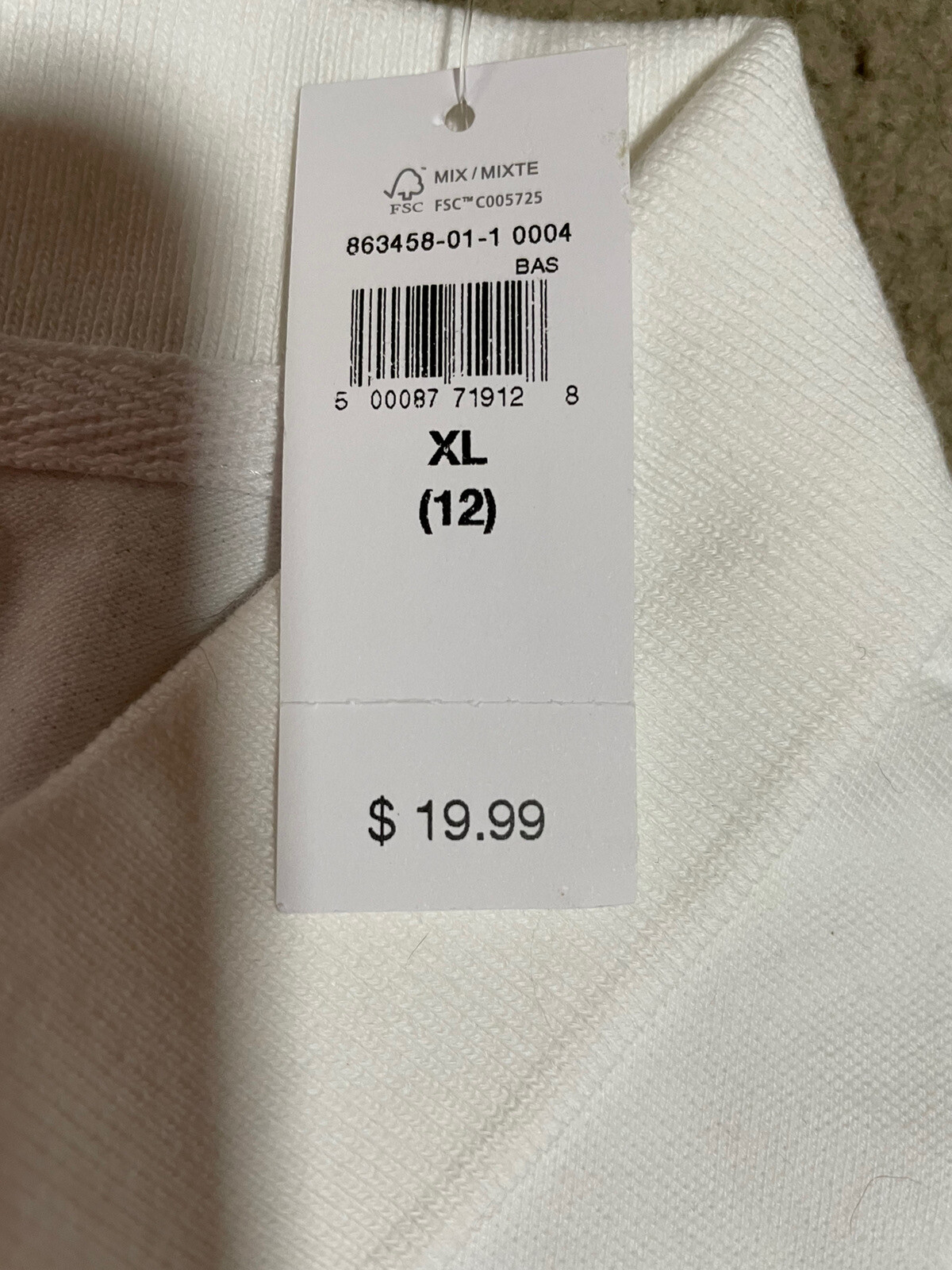 New Gap White Long Sleeve Polo Shirt Size XL(12) NWT School Uniform Shirt