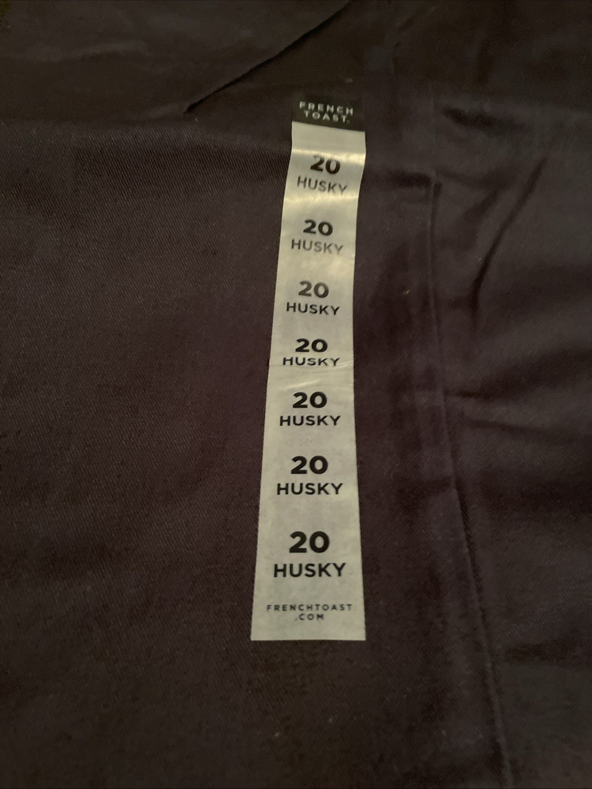 French Toast Boys Navy Blue Uniform Pant Size 20 HUSKY Relaxed Fit NWT MSRP $32