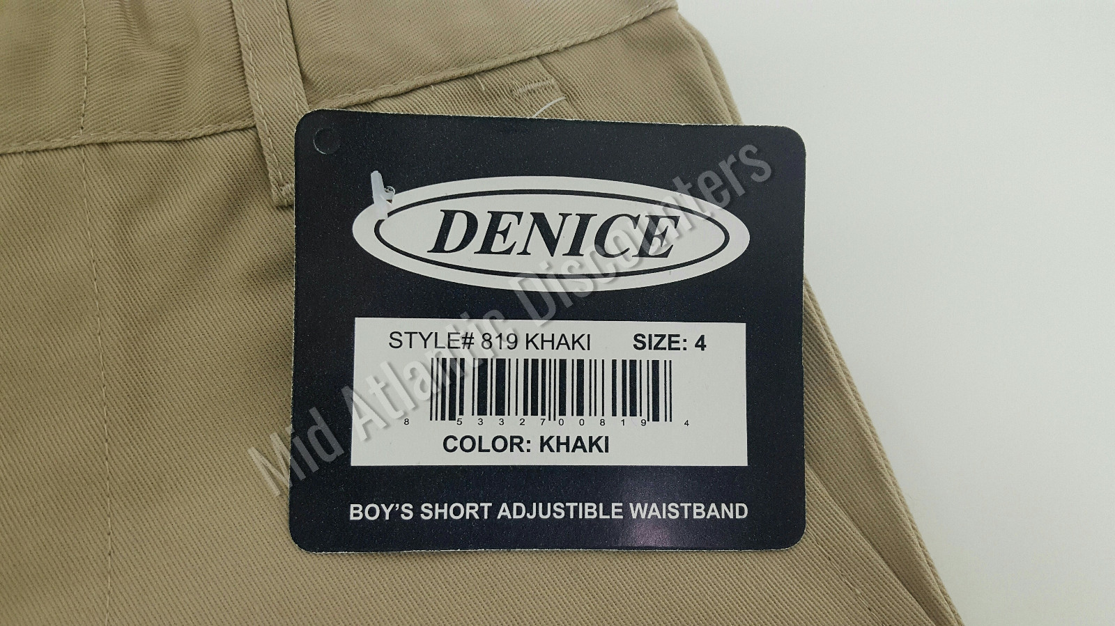 Denice 819 Boys School Uniform Shorts Khaki Adjustable Waistband 3 Sizes