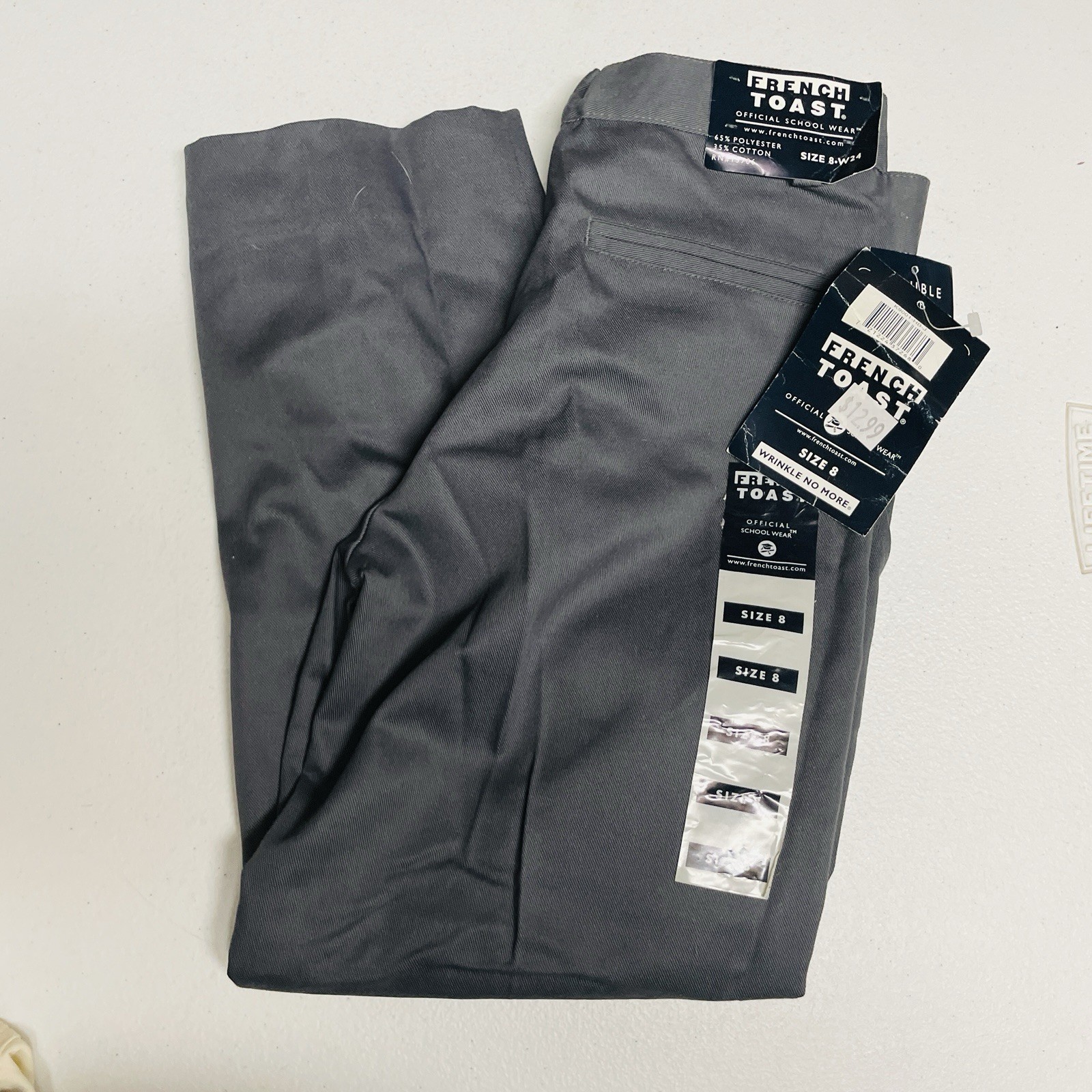 French Toast Boys Straight Fit Pants Size 8 Waist 24″ School Wear