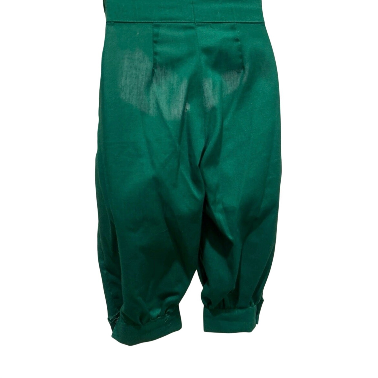 Vtg Holiday St Patrick’s green/wht checkered vest green knickers 5/6T Homemade