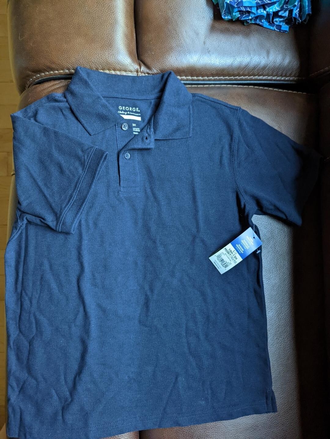 Brand New George Navy Blue School Uniform Polo Shirt L-G(10H-12H)