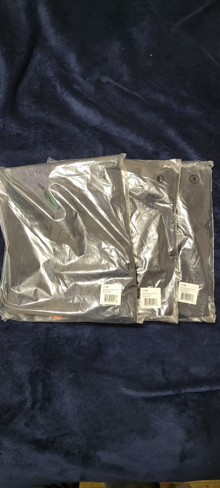 French Toast Boys Pack Of 3 Pants Relaxed Fit Twill School Uniform Navy, Size 8