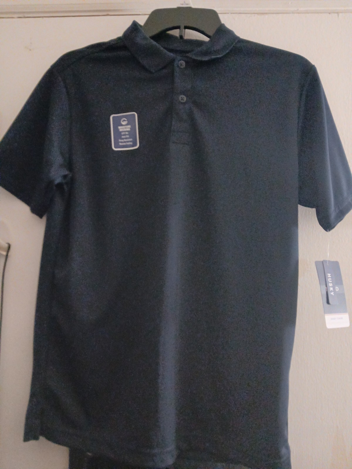NAVY & SKY BLUE IZOD SCHOOL UNIFORM SHIRT BOYS, SIZE 14/16 HUSKY, NEW W/TAGS