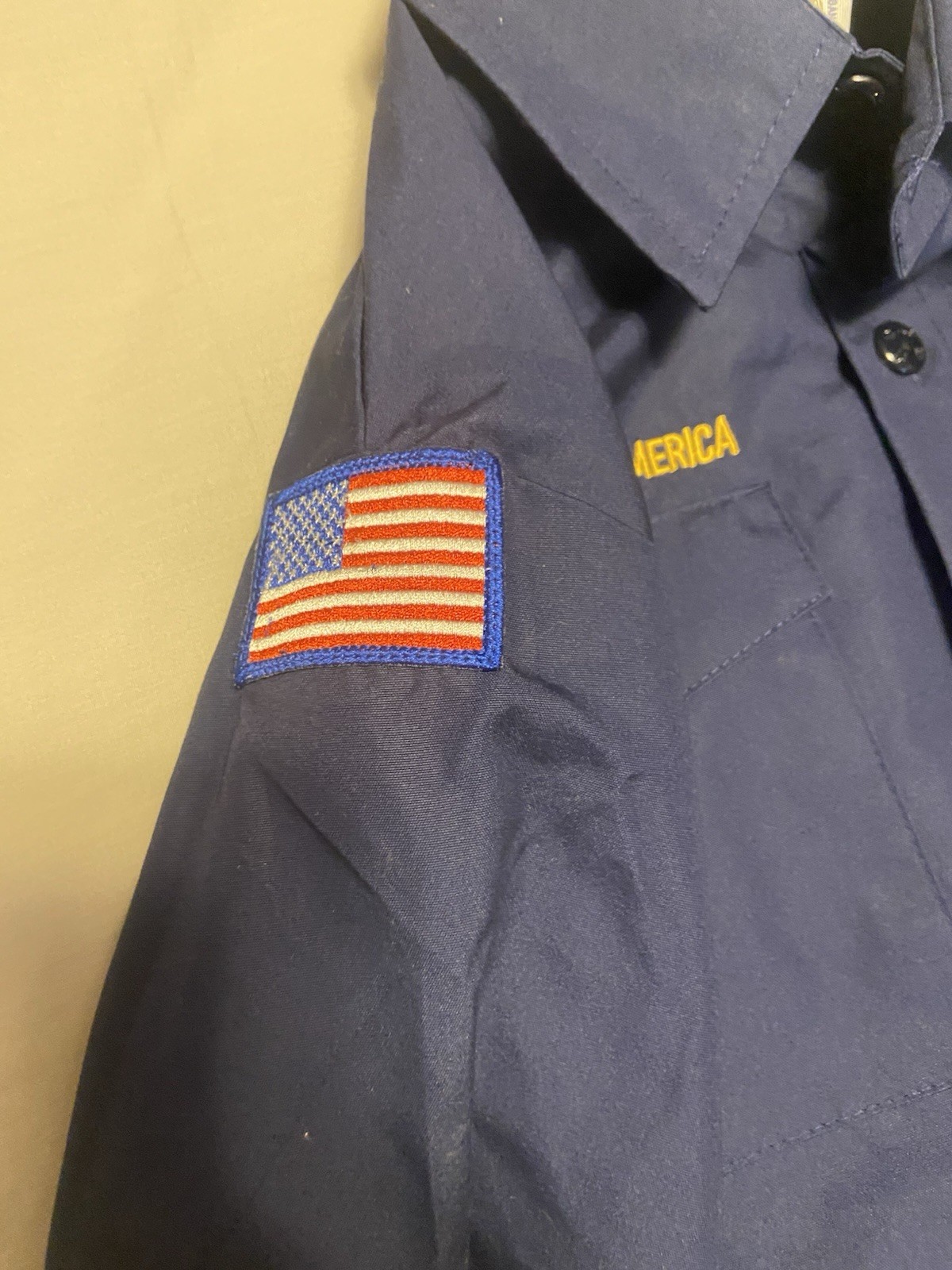 Boy Scouts Shirt Youth M Blue Uniform Top Official Youth Shirt Patches Boys