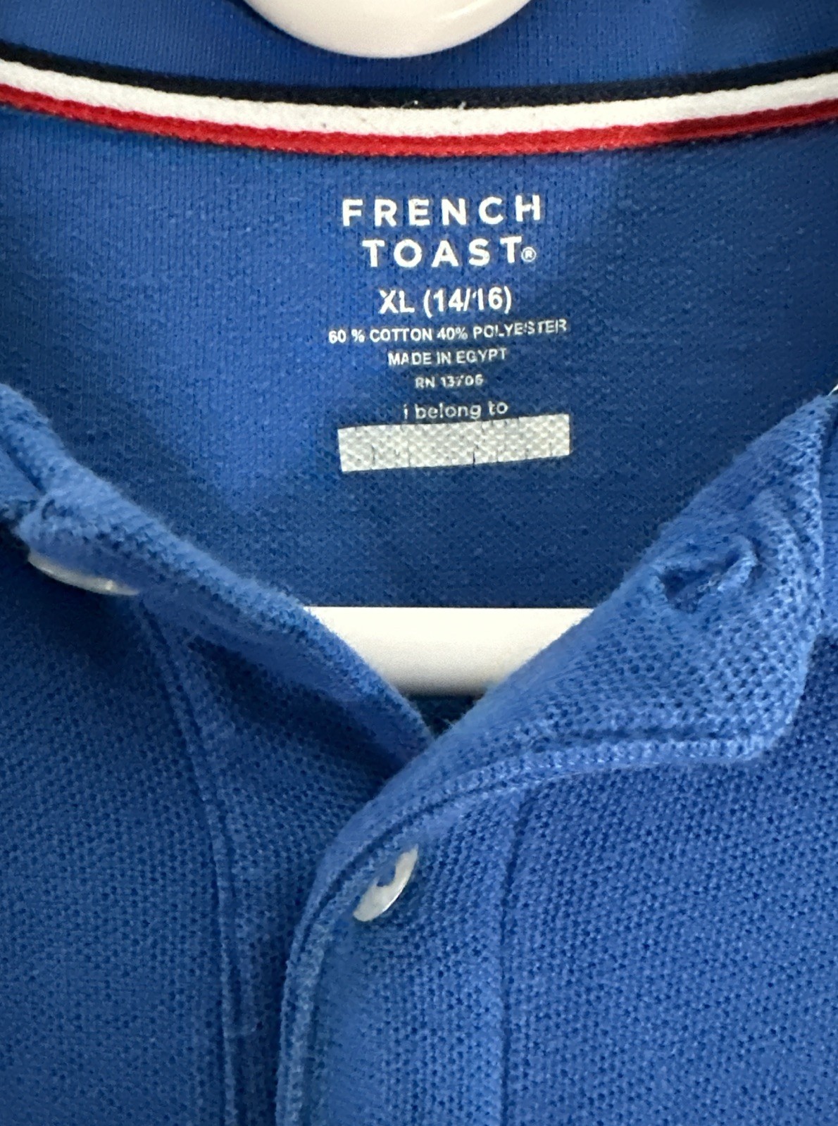French Toast Uniform Short Sleeve Blue Sz XL 14/16