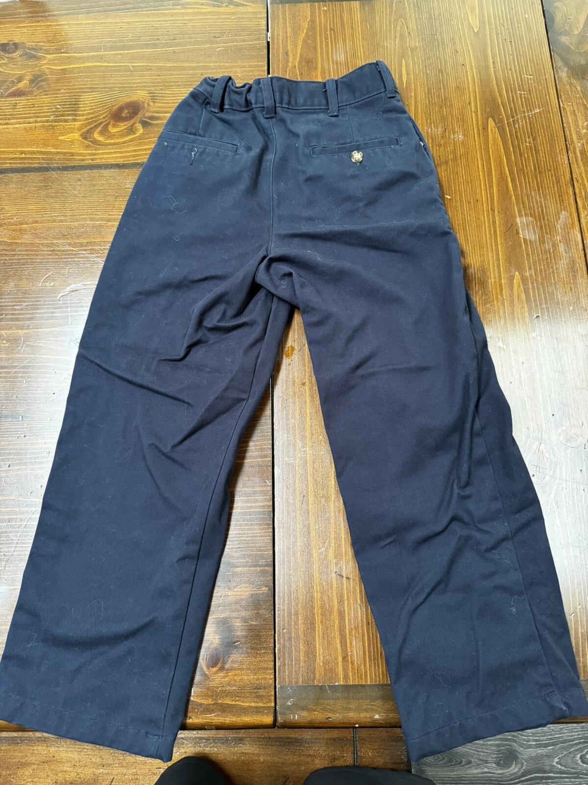 Boys Navy Blue School Uniform Pants Lot Sz 8 10 12 George Cat Jack Chinos 3P