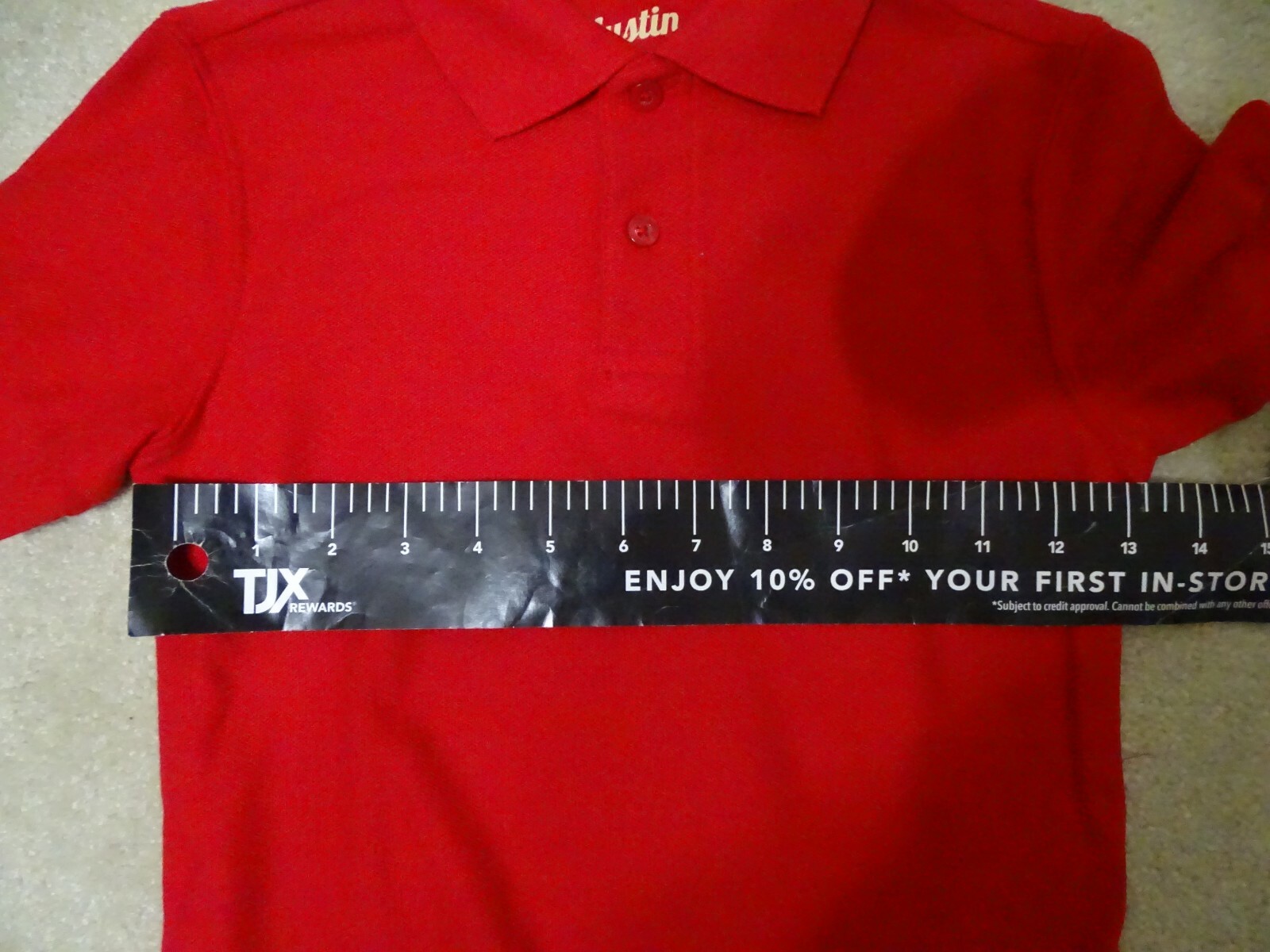Austin Trading Co. Boys School Uniform Red Polo Shirt-Smoke/Pet-free-XS 6/7-NWT