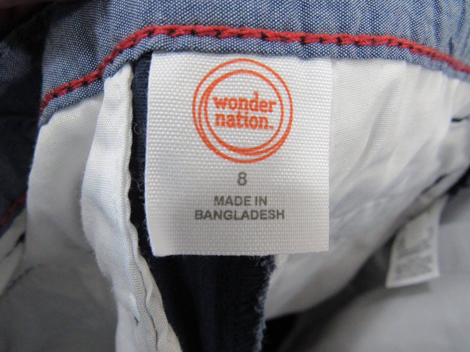 New Wonder Nation Flat Front Short Size 8 Blue School Uniform Approved