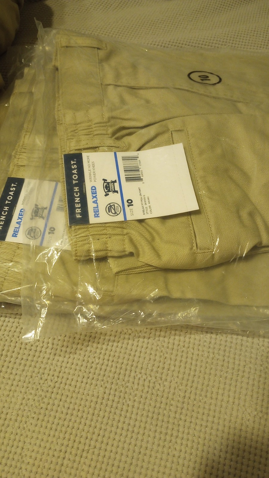 Boy’s French Toast Pull-On Relaxed Fit Pants Tan 10