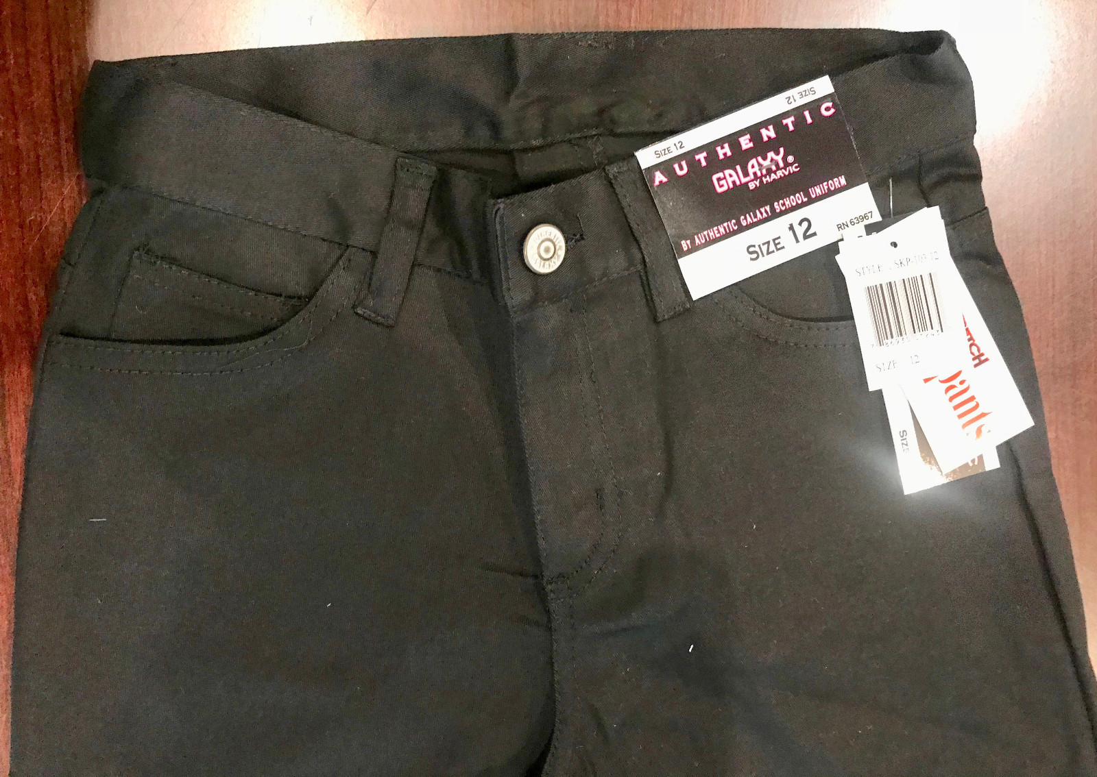 Galaxy by Harvic authentic school uniforms boy’s pant black sz 12 nwt skinny