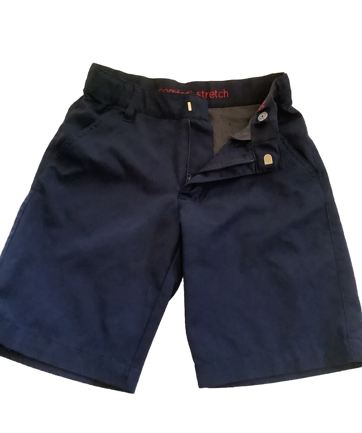 Size 10 French Toast Comfort Stretch Boy Kids Uniform Shorts Blue Color Preowned
