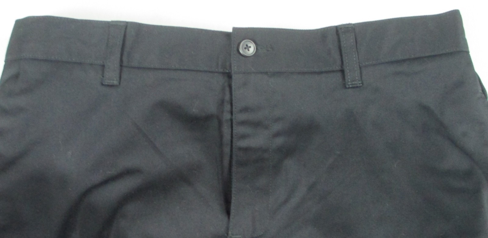 LANDS END Black Plain School Uniforms Chino Pants Boys 14 Inseam 27″ NEW