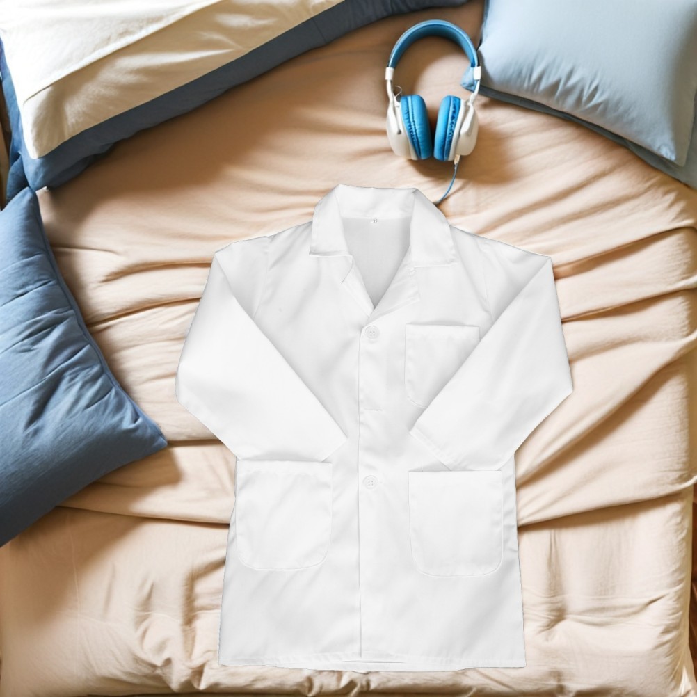 Kids Doctor and Scientist Pretend Play Costume Girls Coat Halloween
