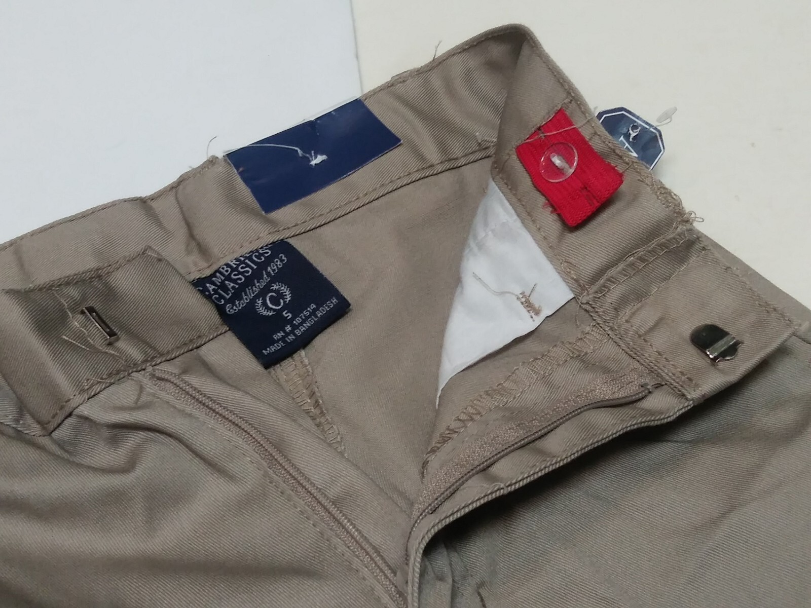 Lot of 2 Cambridge Classics Khaki School Uniform Shorts – Boys -Size 5