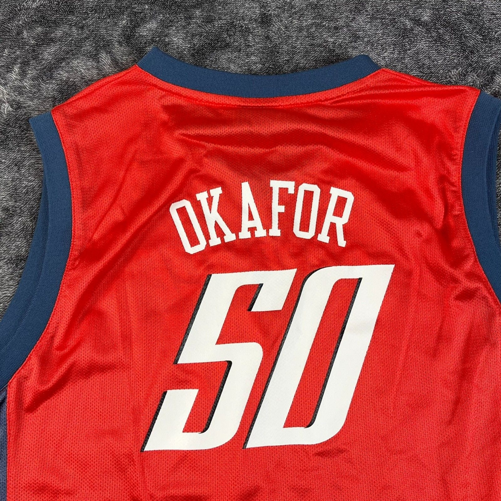 Reebok Emaka Okafor #50 Charlotte Bobcats Youth Basketball Jersey Sz 18-20 XL