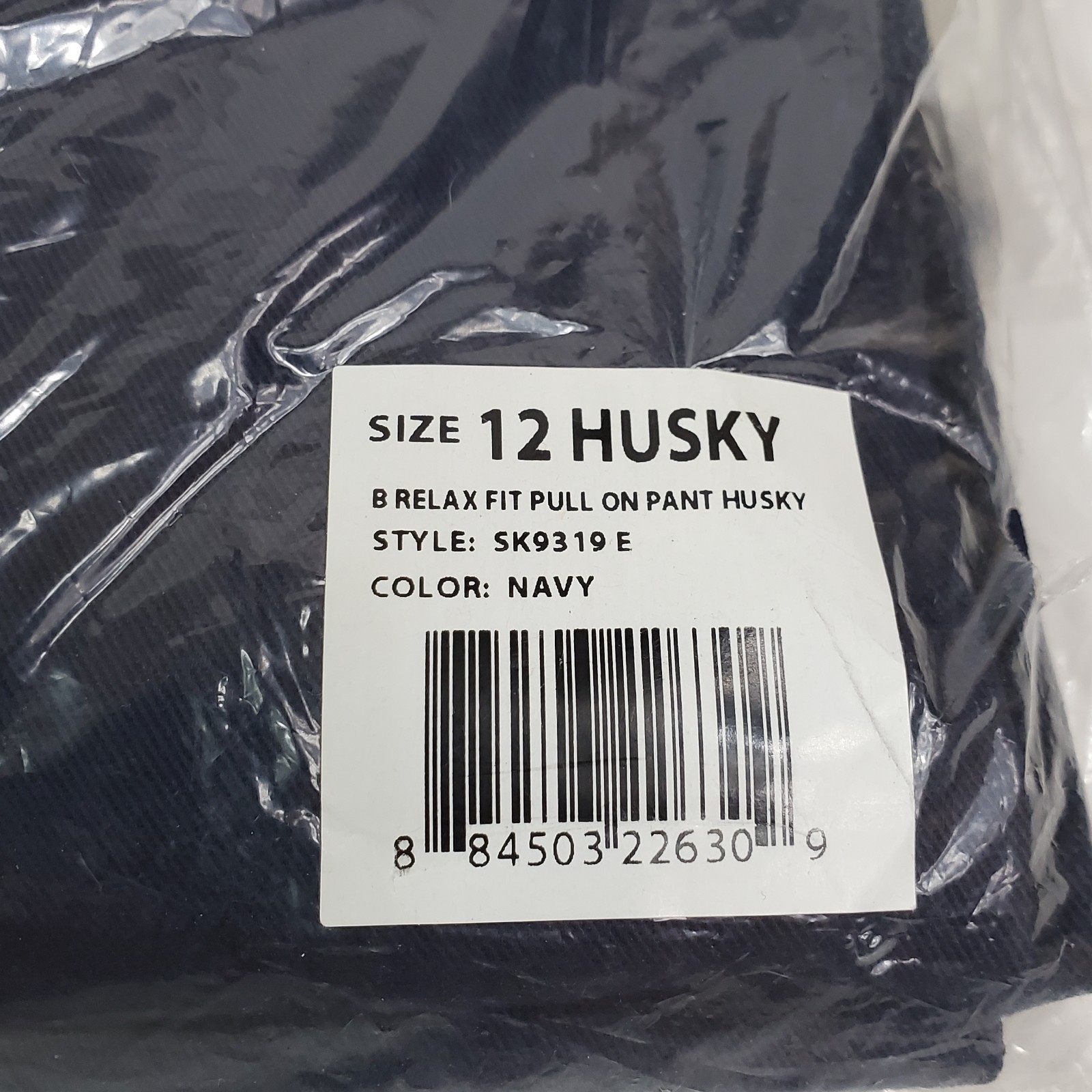 X4 Lot French Toast RELAXED Fit Twill Navy Blue School Uniform Pants Sz 12 Husky