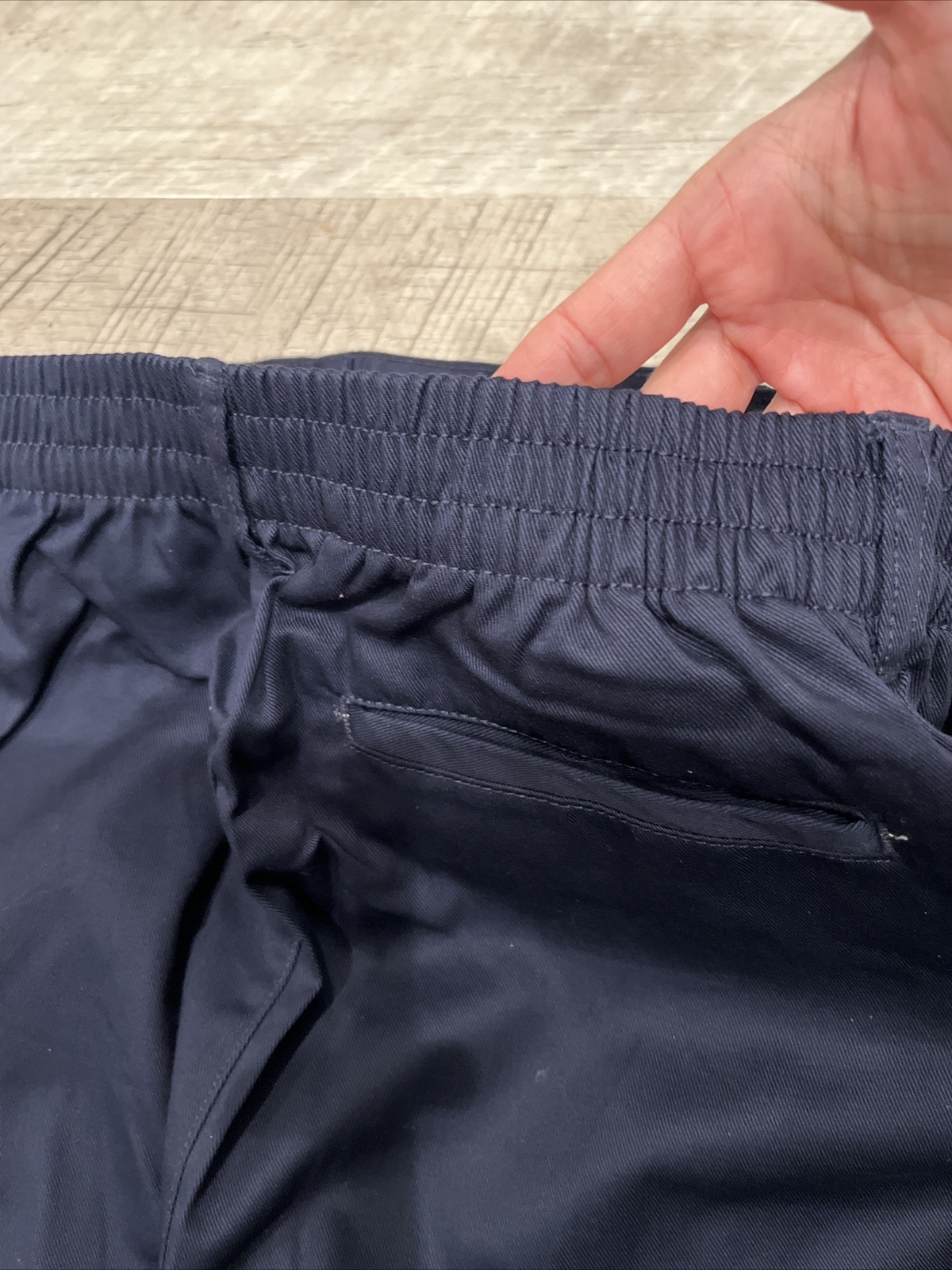 French Toast Boys School Uniform Flat Front Shorts Elastic Back , Navy. FreeShip