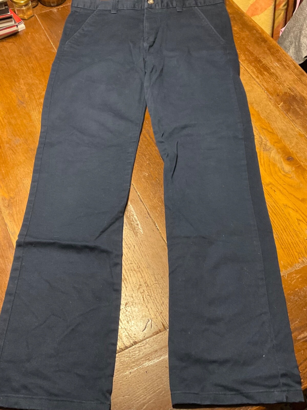 Chaps Boy’s Navy Blue Khaki School Uniform Pants Size 18