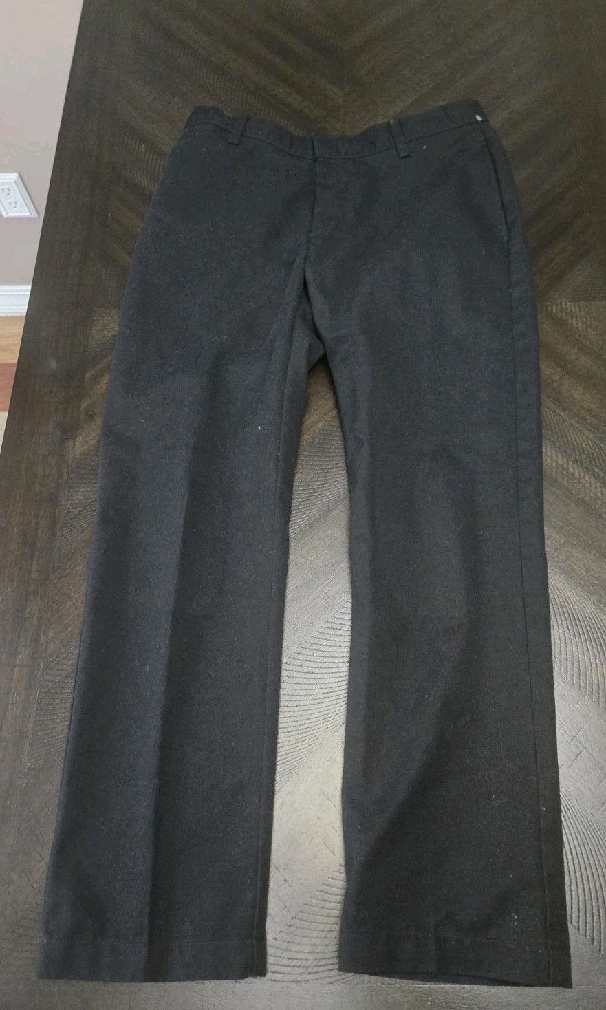 K-12 Gear School Uniform Boys Black Pants 16 Husky With Waist Adjustable Straps
