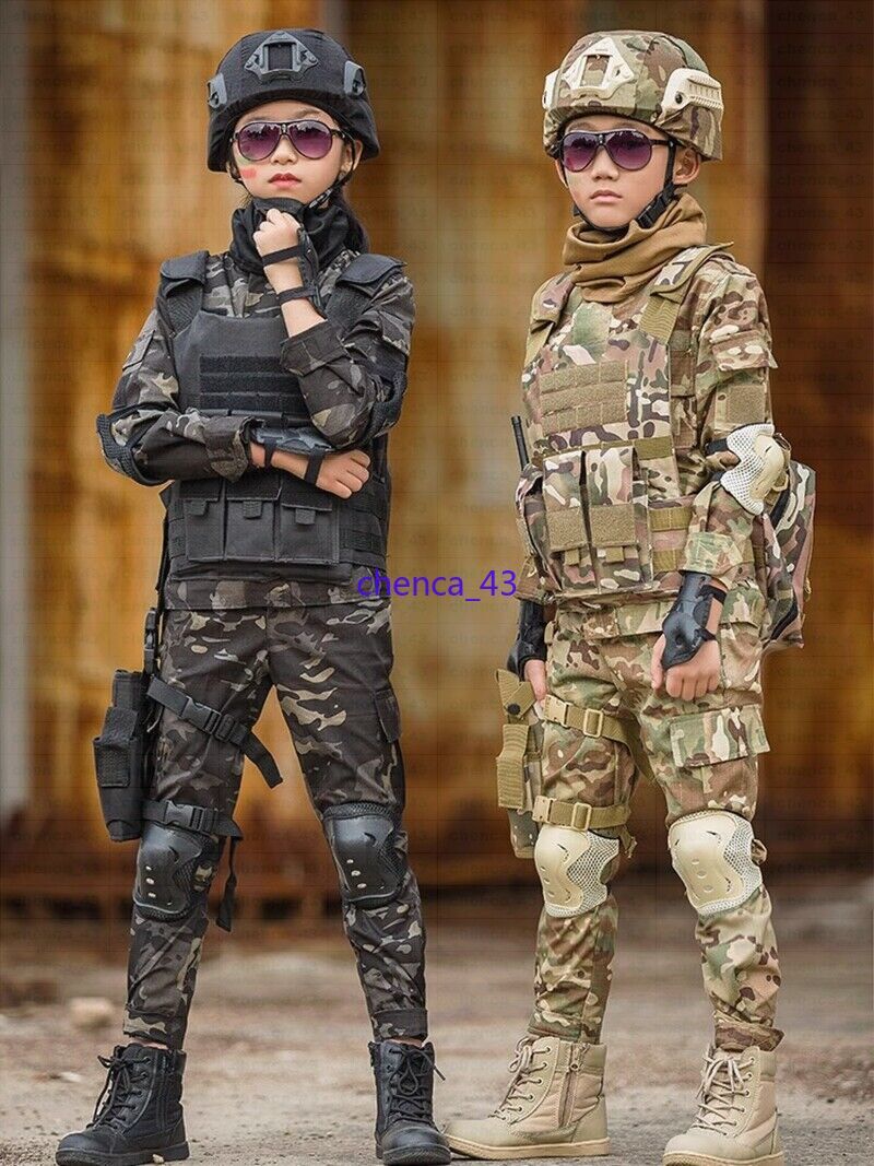 Children’s Spring Autumn Camouflage Suit Special Forces Tactic Training Uniform