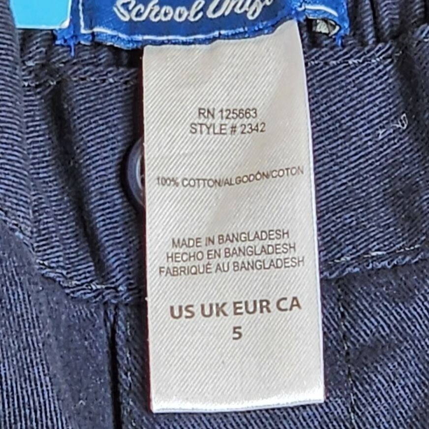 New Cherokee “School Uniform” Boys Shorts size 5 Blue