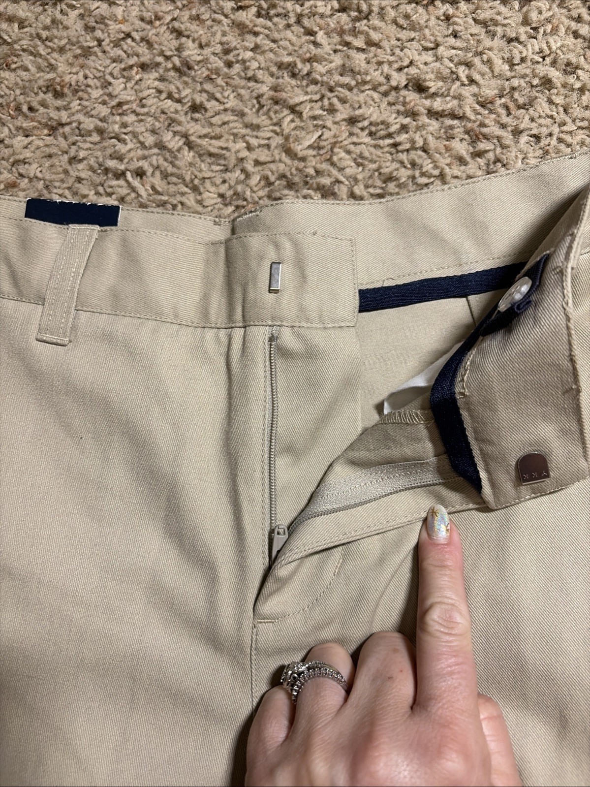 NWT Boys 14 French Toast Adjustable Waist Flat Front Khaki Uniform Shorts