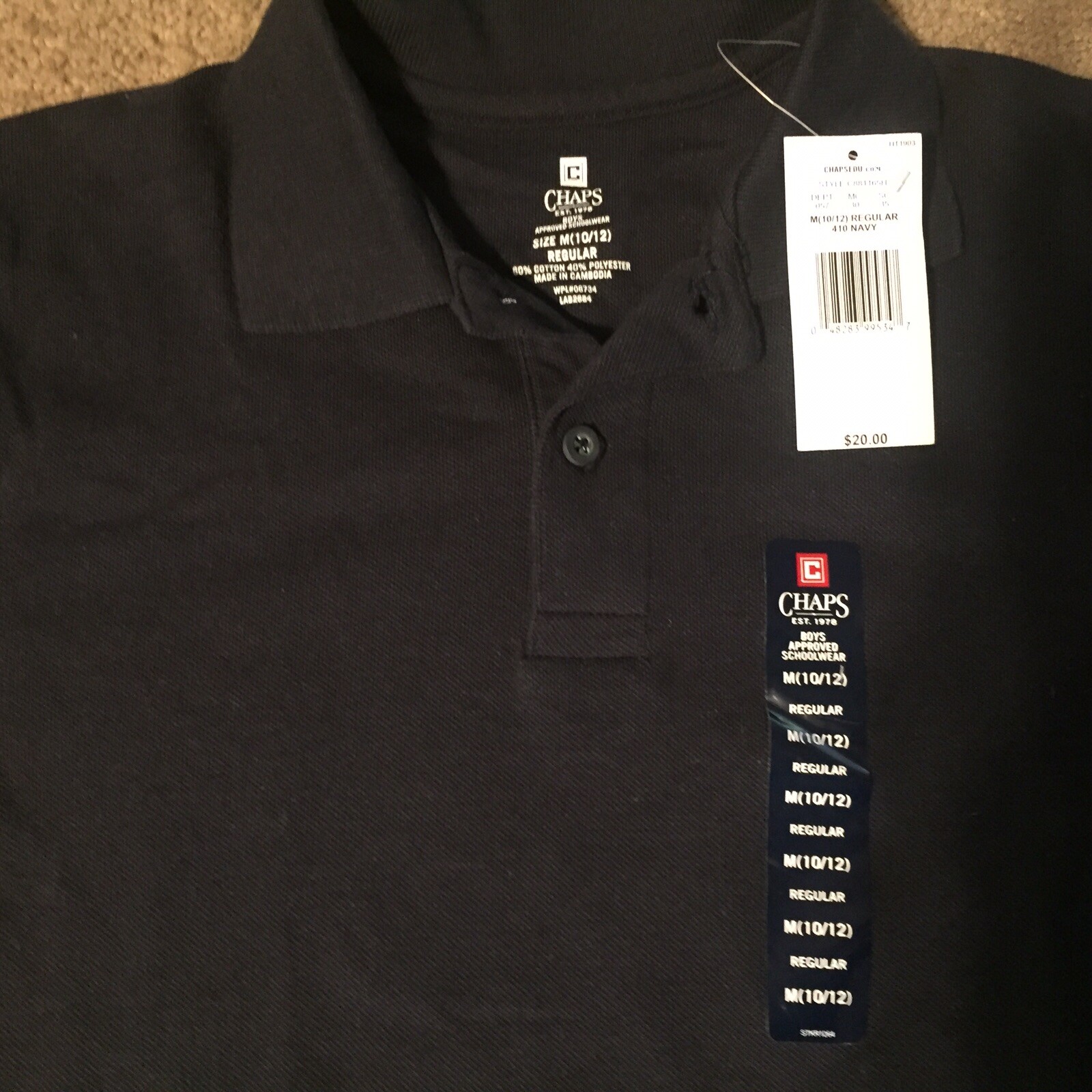 Chaps Ralph Lauren Boys Uniform Size L, (14-16)