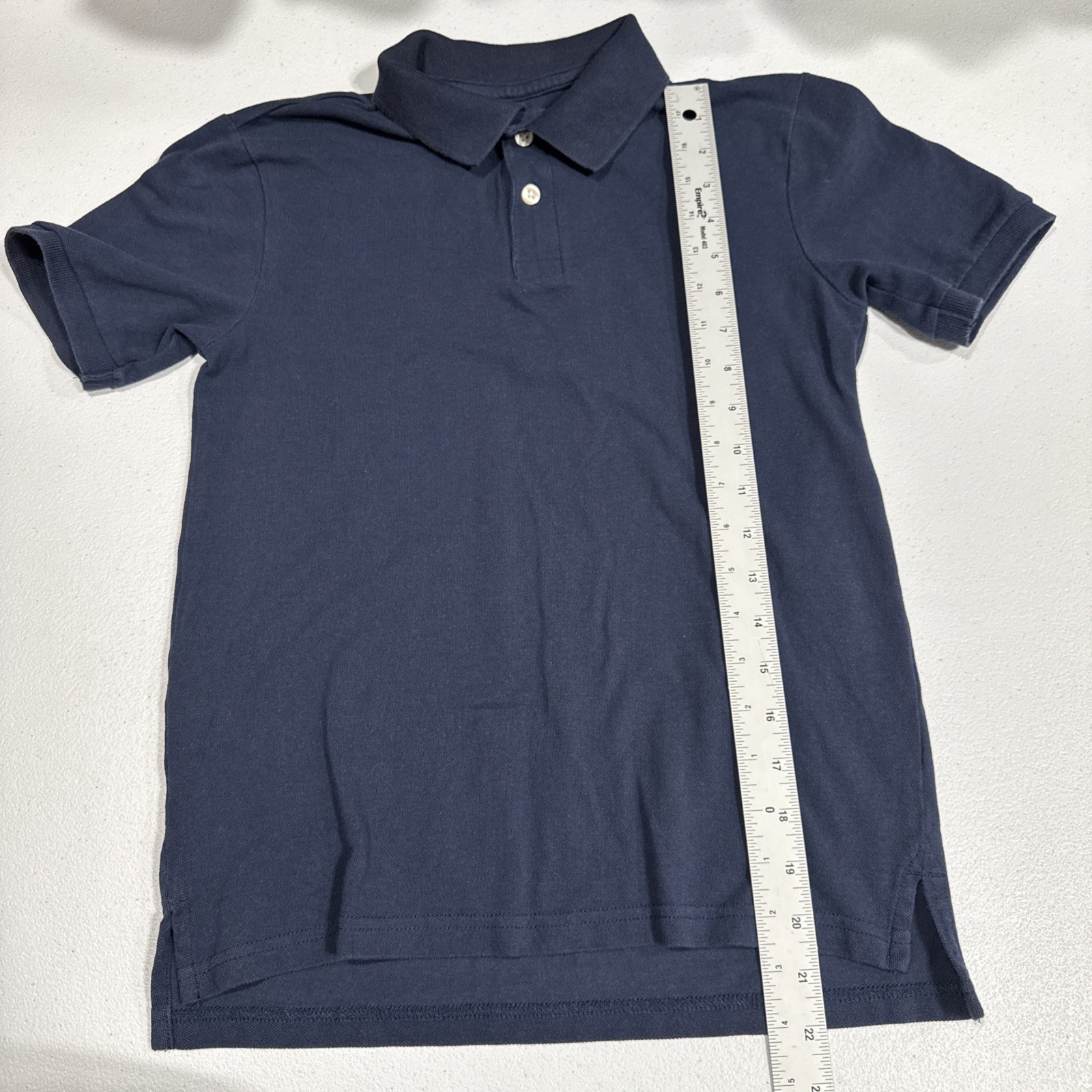 The Childrens Place School Uniform Short Sleeves Polo Shirts Yellow Blue L 10-12