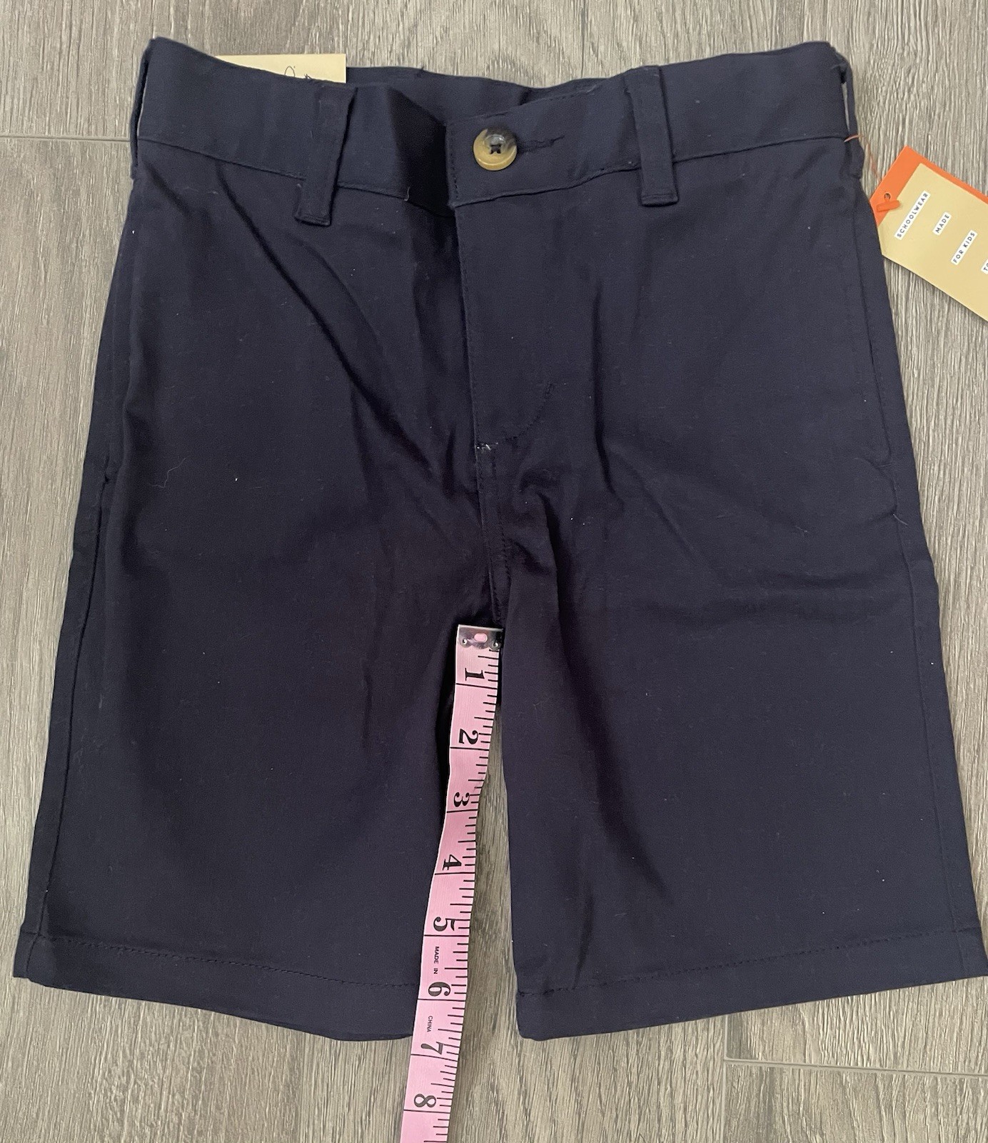French Toast NWT Boys Chino Shorts School Uniform 7 Navy Blue Pockets Schoolwear