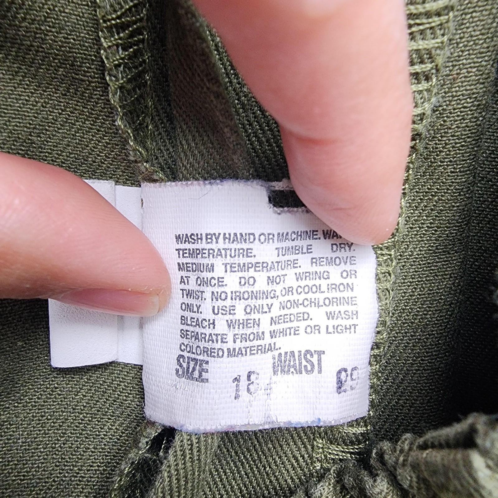 Vintage Boy Scouts America Shorts Boys 18 Green Uniform Cargo Pockets Official