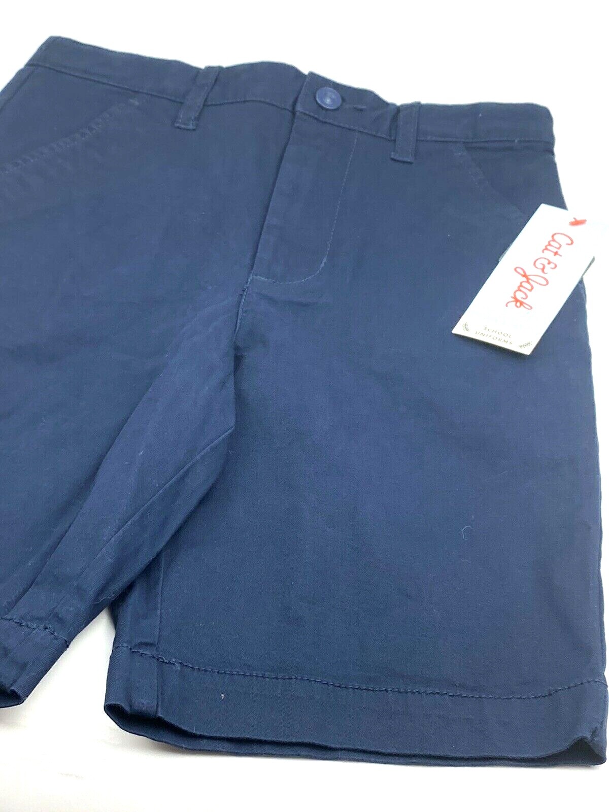 Boys School Uniform shorts Size 7 Adjustable waist navy blue children kids