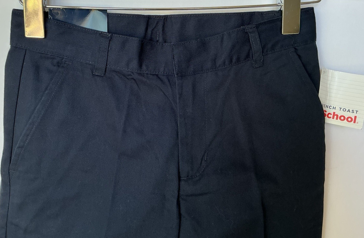 French Toast Boy’s Pants Navy Blue Size 12 School Uniform Relaxed Fit Twill NEW