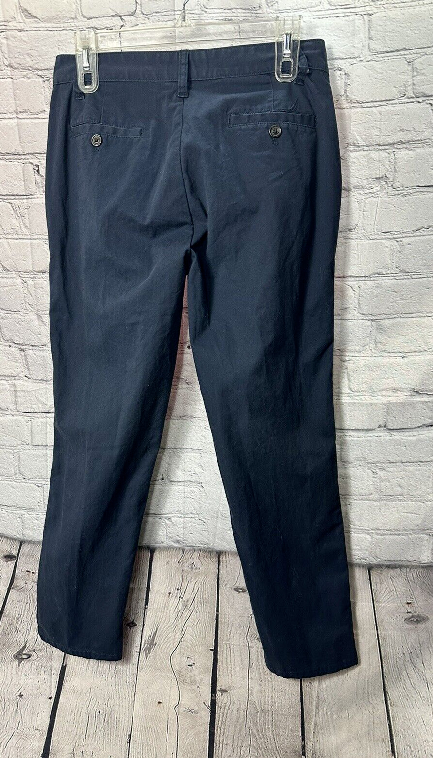 Nautica Boys School Uniform Pant Blue Navy Stretch Size 30 Flat Front