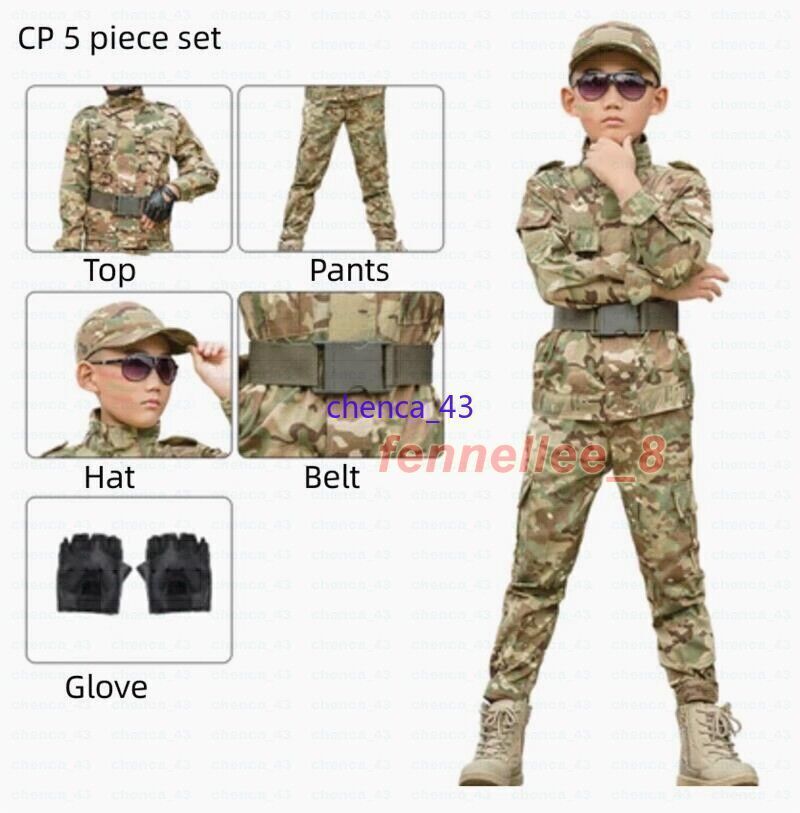 Children’s Spring Autumn Camouflage Suit Special Forces Tactic Training Uniform